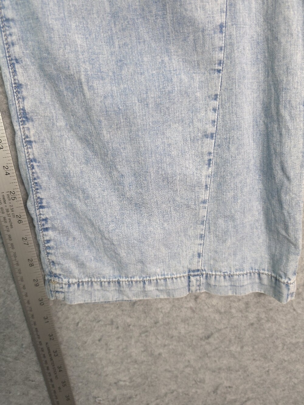 Frame Le Baggy Palazzo Denim Jeans In Aries - Picture 10 of 10
